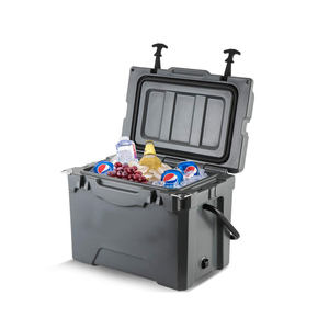 Kotak Pendingin Plastik Tahan Air LLDPE 25qt dengan Logo Kustom, Modern, Rotomolded, Isolasi Keras, Wadah Es Termal untuk Makanan Segar dan Minuman - Product Image 3