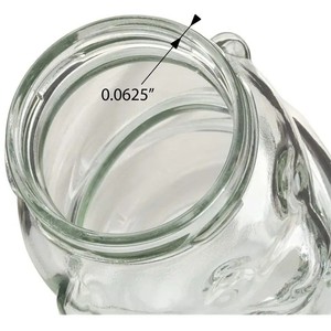 Venta al por mayor de oso de peluche en forma de botella de vidrio de miel tarro de vidrio con tapa Lug palo de madera - Product Image 3