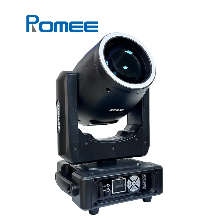 Mini 7R 230w With Auxiliary LED Ring Lighting Zoom Moving Head Light Beam Spot Wash Chasering Effect For Event Show
