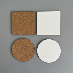 US Warehouse Free Shipping Square <b>Coaster</b> Sublimation Blank Heat Transfer Cup <b>Coasters</b> Unglazed <b>Ceramic</b> White Tiles for Painting - Product Image 3