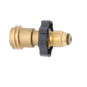 Adaptateur de réservoir de propane extérieur, connecteur en laiton avec poignée noire pour conversion de bouteille de gaz - Product Image 3
