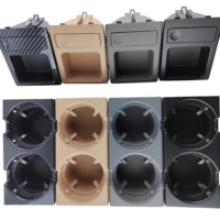 Noir et En Fiber De Carbone Coin boîte Console Seat51168217957/51168217953 Pour BMW 3 Série E46 06-19 porte-Gobelet et Coin boîte Console