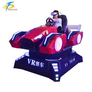 Machine de jeu de course automobile de réalité virtuelle 9D pour une utilisation en intérieur/extérieur, construction en fibre de verre, simulateur de <span class=keywords><strong>karting</strong></span> d'aéroport - Product Image 5