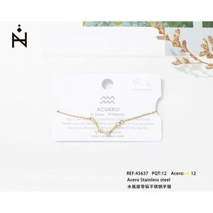 Bracciale Aquarius in acciaio inossidabile con strass PULSERA - Product Image 1