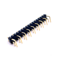 Conector de pines macho Soulin personalizado de 90 grados, paso de 2.0 mm, 18P, doble fila, aislamiento simple, USB, PCB, contacto de latón