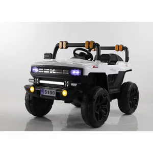 Coche eléctrico de juguete unisex de 12V con tracción en las cuatro ruedas para niños, juguete eléctrico para bebés con batería con material plástico Mp3