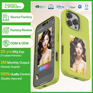 Soonleader 2024 Hot DIY Phone Case Display par connexion NFC pour <span class=keywords><strong>iPhone</strong></span> 16 Pro 4 couleurs Elink Screen Durable Mobile Phone Case - Product Image 1