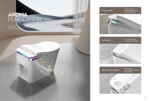 Certifié K2 CE articles sanitaires haut de gamme cuvette de toilette intelligente en céramique automatique commode de salle de bain télécommande toilette intelligente - Product Image 4