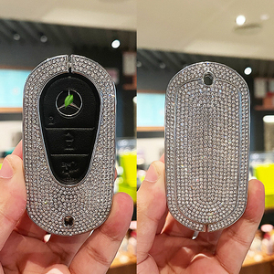 Housse de porte-clé<span class=keywords><strong>s</strong></span> pour Mercedes Benz porte-clé<span class=keywords><strong>s</strong></span> housse avec porte-clé<span class=keywords><strong>s</strong></span> diamant coque de clé de voiture - Product Image 6