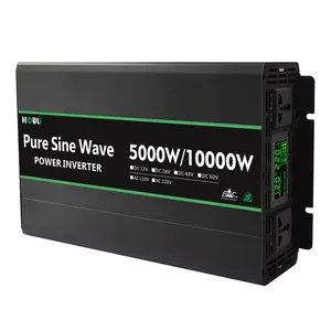 HOULI Power Inverte 5000W/10000W Inverters 48V 24V To 110V 220V 5Kw 10Kw Inverter Pure Sine Wave 220V Inversor Trifasico