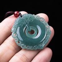 Ornement de ceinture unisexe style chinois, boucle de sécurité Qilin sculptée creuse, accessoires de ceinture vintage aspect jade, décorations de pendentif de ceinture