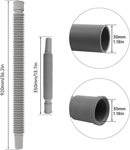 Manguera de drenaje de PVC universal anticolmaciones, tubo de drenaje telescópico, tubería de alcantarillado a prueba de fugas, accesorios de baño - Product Image 6