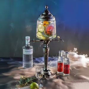 <span class=keywords><strong>Fontaine</strong></span> à Absinthe Vide en <span class=keywords><strong>Verre</strong></span> Transparent <span class=keywords><strong>avec</strong></span> Robinets, Distributeur de Boissons Personnalisable <span class=keywords><strong>avec</strong></span> Logo, 2L, Soufflée à la Main, en Alliage de Zinc, Design Classique - Product Image 3