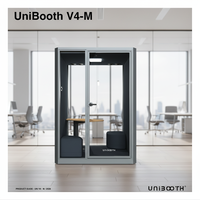 UNIBOOTH Cabines de travail modernes, durables et multifonctionnelles, insonorisées, pour salon, salle à manger, maison, bureau, hôtel, centre commercial, immeuble de bureaux, école