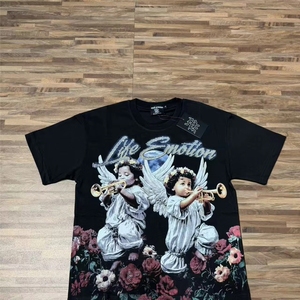 Popular <strong>brand</strong> MIX EMOTION large print small design <strong>rock</strong> and roll European and American men's short-sleeve T-shirt - Product Image 3