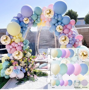Diversi tipi e dimensioni <span class=keywords><strong>buon</strong></span> <span class=keywords><strong>compleanno</strong></span> stampa personalizzata stampa palloncini in lattice marrone Set - Product Image 1
