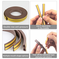 Bande d'étanchéité de porte moderne en EPDM anti-collision et insonorisante, multicolore, personnalisable et découpable, pour la maison et les chambres d'hôtel
