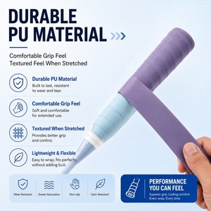 Sangle de raquette en PU écologique antidérapante personnalisée pour le badminton, le pickleball, le <span class=keywords><strong>tennis</strong></span> et le padel, compatible Wilson, Head, <span class=keywords><strong>Yonex</strong></span> - Product Image 4