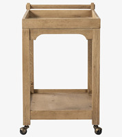 Table basse rétro Wabi-Sabi en bois massif de style campagnard américain Hôtel Appartement Salon Convient Console de salle à manger de type poussoir Console