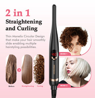 MCH Heating Lisseur Crayon pour Barbe et Cheveux Courts, Plaque Fine 3/10 pouces, Lisseur Plat Mince Type Crayon