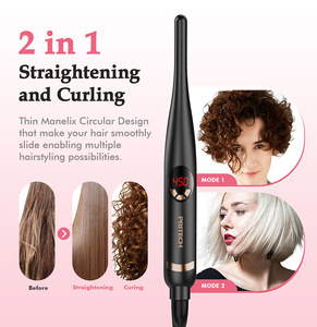MCH Heating Lisseur Crayon pour <span class=keywords><strong>Barbe</strong></span> et Cheveux Courts, Plaque Fine 3/10 pouces, Lisseur Plat Mince Type Crayon - Product Image 5