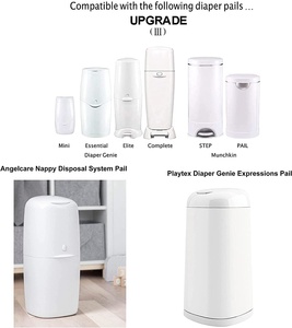 Compatible avec les poubelles à couches, sacs de recharge pour poubelles à couches, <span class=keywords><strong>Angelcare</strong></span>, recharge pour <span class=keywords><strong>poubelle</strong></span> à couches, conception de sécurité pour enfants, sac <span class=keywords><strong>poubelle</strong></span> - Product Image 6