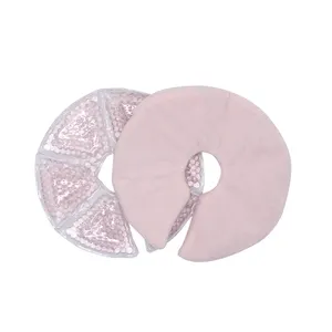 柔软的织物可重复使用的凝胶珠热冷包装女士乳房疗法