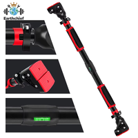 Barre de traction horizontale portable en acier rouge et noir de haute qualité, la plus vendue, à fixer sur la porte, équipement de gymnastique professionnel