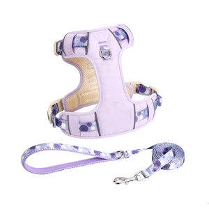 Penjualan laris tali dada anjing dapat disesuaikan warna-warni Aksesori hewan peliharaan bergambar besar <span class=keywords><strong>Harness</strong></span> anjing reflektif - Product Image 3