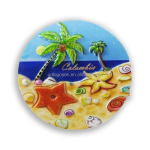 Usine directe personnalisé afrique île <span class=keywords><strong>de</strong></span> <span class=keywords><strong>la</strong></span> Réunion chalet créole paysage tropical 3D polyrésine voyage Souvenir aimant <span class=keywords><strong>de</strong></span> réfrigérateur - Product Image 6