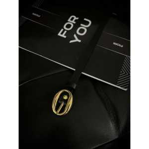 เข็มขัดผู้หญิงฟิโอริพร้อมหัวเข็มขัดโลหะผสมรูปวงรีสไตล์ลำลองหนัง PU สีดำ - Product Image 2