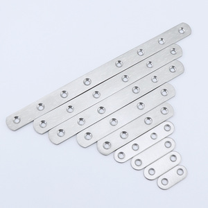 Haidibos <b>Stainless</b> <b>Steel</b> Connecting Plate Straight Lt 80-110mm Hardware Fixing <b>Bracket</b> For General Use - Product Image 1