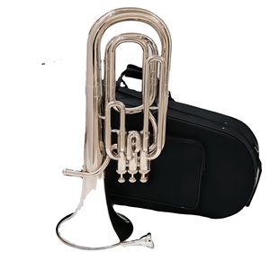 Vente directe fabricant : Cor de marche <span class=keywords><strong>ténor</strong></span> en alliage d'argent nickelé, trois clés, BB, petit format - Product Image 6