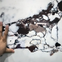 Dalle de quartz artificiel Calacatta Viola polie, grande dalle, pour comptoir, vente en gros