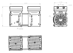 Best Price Oil Free Small High <strong>Vacuum</strong> Air <strong>Pump</strong> 220V AC Electric Diaphragm Micro <strong>Vacuum</strong> <strong>Pump</strong> for Removal of Waste Liquid - Product Image 4