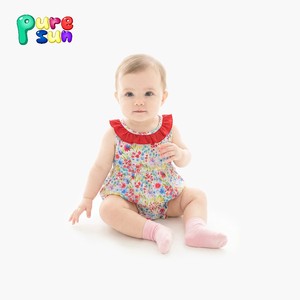 Puresun Boutique Op Maat Gemaakte Bubble Pyjama's Newborn Romper Set Kinderen 100% Biologisch Katoen <span class=keywords><strong>Baby</strong></span> Rompers - Product Image 2