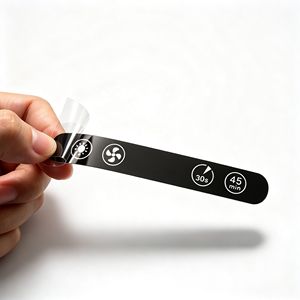 Factory Custom Slim Panel <b>Strip</b> Membrane Switch Sticker Light Fan Timer Pvc Pet Adhesive Printed Label - Product Image 2