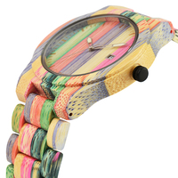 Reloj de bambú de moda de negocios de lujo para mujer, logotipo personalizado, movimiento de cuarzo, marca Seiko, cristal de acero inoxidable de 22mm, último diseño