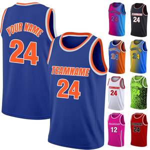 Toptan yüksek kaliteli basketbol giyim spor forması özel takım logosu numarası basketbol formaları Tops - Product Image 2