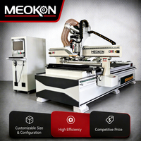 Machine de découpe CNC MEOKON 1325 Atc pour le travail du bois, 12 outils, changeur d'outils automatique linéaire, machine de découpe CNC pour meubles de cabinet