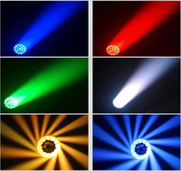 UNOXINE Professionnel 19x15W RGBW DMX512 4-en-1 Bee Eye LED Moving Head Light Zoom Wash Beam pour DJ et éclairage de scène