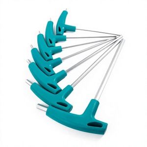<span class=keywords><strong>Chiave</strong></span> a <span class=keywords><strong>brugola</strong></span> a T in acciaio 40Cr HRC 52-55 con impugnatura antiscivolo in TPR, di grado industriale per officina e riparazioni automobilistiche - Product Image 4