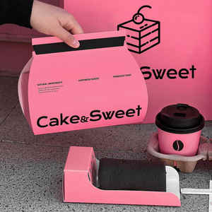 Custom eco-friendly biodegradabile usa e getta scatole di cartone lamina <span class=keywords><strong>d</strong></span>'<span class=keywords><strong>oro</strong></span> per torta Puff Sandwich per Roll-pieghevole scatole rigide - Product Image 1