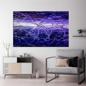 Abstract Purple Glass Wall Art: Modern Printed Canvas Decor,<b>WRAPPED</b> CANVAS - Product Image 2