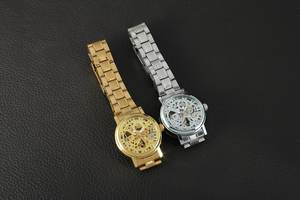 Reloj Automático de Lujo WINNER para Mujer, Elegante, Esqueleto, de Acero Inoxidable Dorado, 32 mm, Resistente al Agua, con Pantalla de Cristal - Product Image 6