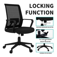 Chaise de bureau exécutive ergonomique pivotante à dossier haut, entièrement en maille, réglable, de qualité supérieure Bifma, avec pieds en bois massif