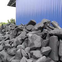 Bloque de Carbono de Alta Calidad Marca Xuhui, Anodo de Grafito Roto/Desgastado, 98% de Contenido de C, 300mm de Espesor, para Fundición
