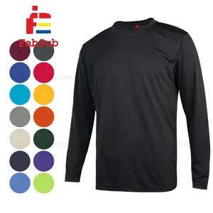 Quick Dry Milk Silk Fishing Jersey Polyester Herren Sport Gym Langarm hemden UPF 50 Langarm-Angel hemden