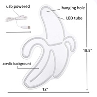Lampe de nuit LED Genilight, enseigne néon, thème banane, à brancher, décoration murale suspendue, alimentation CA, utilisation intérieure, bars, hôtels