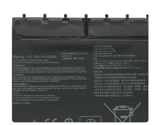 C31N1815 แบตเตอรี่ของแท้ใหม่สำหรับเอซุส เซนบุ๊ค 13 UX333 UX333F UX333FN <span class=keywords><strong>UX333FA</strong></span> 11.4V 50Wh 4386mAh แบตเตอรี่แล็ปท็อป - Product Image 4